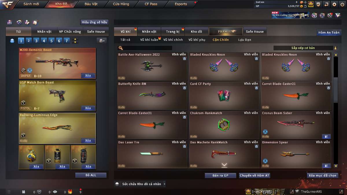 shop acc cf uy tin gia re